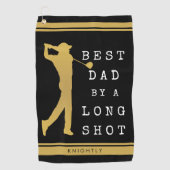 BESTE DAD VAN EEN LANGE SHOT, AANGEPAST GOLFHANDDOEK (Voorkant)