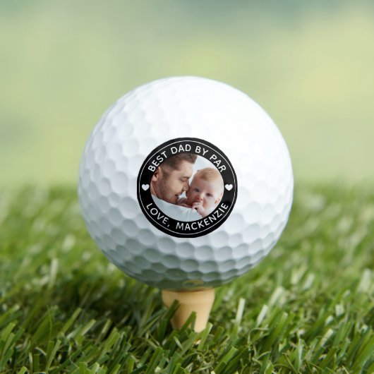 BESTE DAD VAN PAR Foto's Aangepaste aangepaste kle Golfballen (Insitu Shirt)