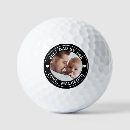 BESTE DAD VAN PAR Foto's Aangepaste aangepaste kle Golfballen (Voorkant)