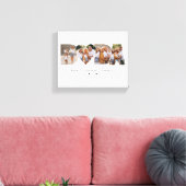 Beste Dada ooit 4 Fotocollage Eerste Vaderdag Canvas Afdruk (Insitu (Woonkamer))
