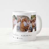 Beste Dada ooit 4 Fotocollage Eerste Vaderdag Grote Koffiekop (Voorkant rechts)