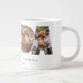 Beste Dada ooit 4 Fotocollage Eerste Vaderdag Grote Koffiekop (Rechts)