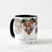 Beste Dada ooit 4 Fotocollage Eerste Vaderdag Mok (Voorkant links)