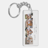 Beste Dada ooit 4 Fotocollage Eerste Vaderdag Sleutelhanger (Voorkant Links)