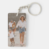 Beste Dada ooit 4 Fotocollage Eerste Vaderdag Sleutelhanger (achterkant)