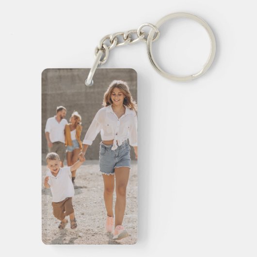 Beste Dada ooit 4 Fotocollage Eerste Vaderdag Sleutelhanger (achterkant)