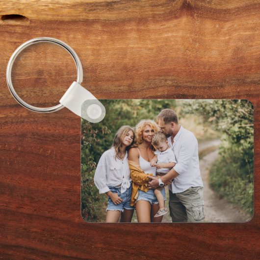 Beste Dada ooit 4 Fotocollage Eerste Vaderdag Sleutelhanger (Achterkant)