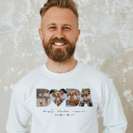 Beste Dada ooit 4 Fotocollage Eerste Vaderdag Trui