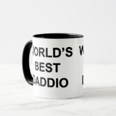 Beste Daddio ter wereld Mok (Voorkant links)