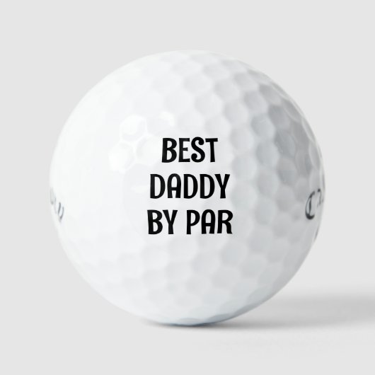 ⛳ Beste Daddy by Par Golfballen - Custom Dad Gift (Voorkant)
