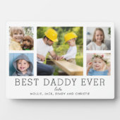 Beste Daddy Ooit 5-foto Collage Eenvoudig Aangepas Fotoplaat (voorkant)