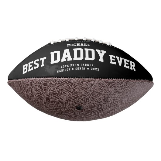 BESTE DADDY OOIT Modern Cool Black en White American Football (Gedraaid 270)