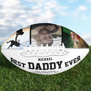 BESTE DADDY OOIT Moderne kleurenfotocollage American Football