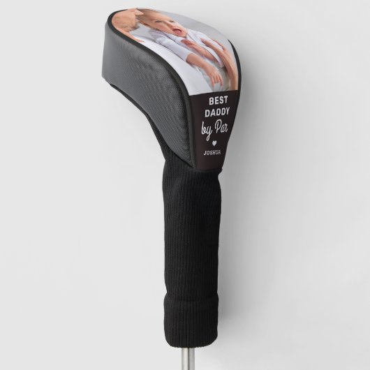 Beste DADDY op Par Custom Photo Vaderdag Golfheadcover (Schuin)