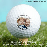 Beste DADDY op persoonlijke foto van de verkoper Golfballen<br><div class="desc">Beste papa op papier ... Twee van je favoriete dingen, golf en je kinderen. Nu kun je ze meenemen terwijl je 18 gaten speelt. Pas deze golfballen met uw pillen favoriete foto en naam aan. Of het nu een verjaardag is, vaders dag of Kerstmis, deze vader golfballen met een favoriet....</div>