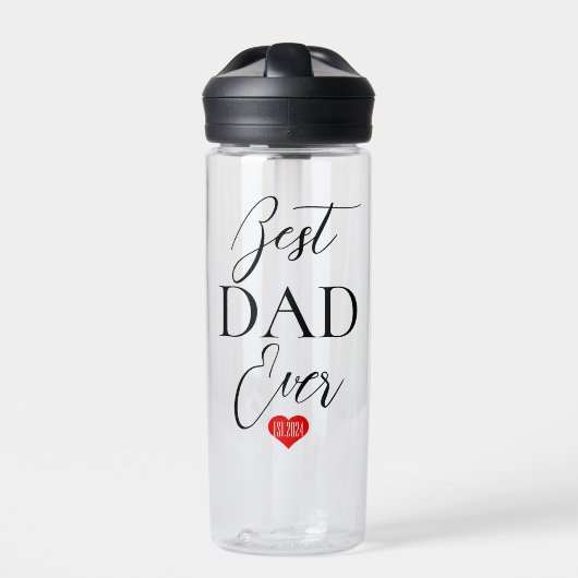 Beste dady ooit trendy cadeau voor vaderdag waterfles (Voorkant)