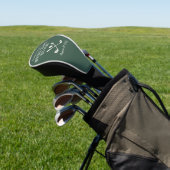 Beste Dag By Par Moderne Gepersonaliseerde Trouwda Golfheadcover (Insitu)