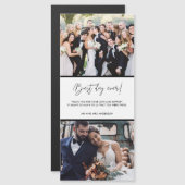 Beste dag ooit 2 Foto bruiloft Hartelijk dank (Voorkant / Achterkant)