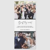 Beste dag ooit 2 Foto bruiloft Hartelijk dank (Voorkant)