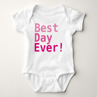 Beste dag ooit! Aangepaste Baby Jersey Bodysuit
