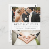 Beste dag ooit Bedankt Briefkaart (Voorkant / Achterkant)