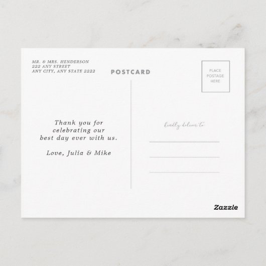 Beste dag ooit Bedankt Briefkaart (Achterkant)