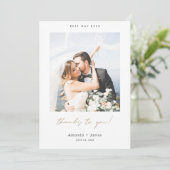 Beste dag ooit Bedankt voor jou! Gold Photo Weddin (Staand voorkant)