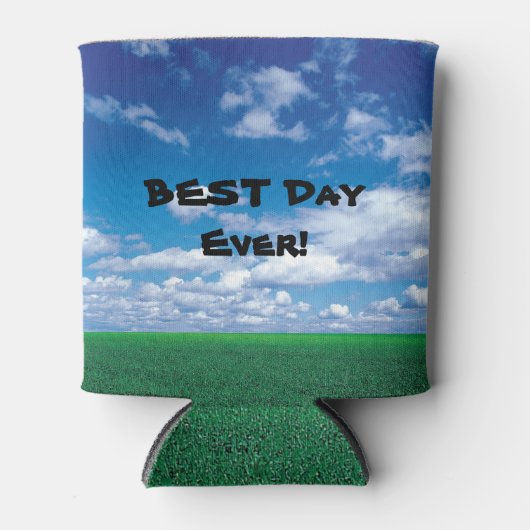 Beste dag ooit! Blauwe koelbox Blikjeskoeler (Voorkant)