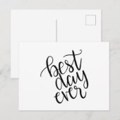 Beste dag ooit briefkaart (Voorkant / Achterkant)