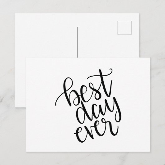 Beste dag ooit briefkaart (Voorkant / Achterkant)