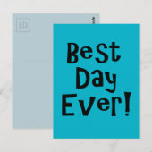 Beste dag ooit! briefkaart (Voorkant / Achterkant)