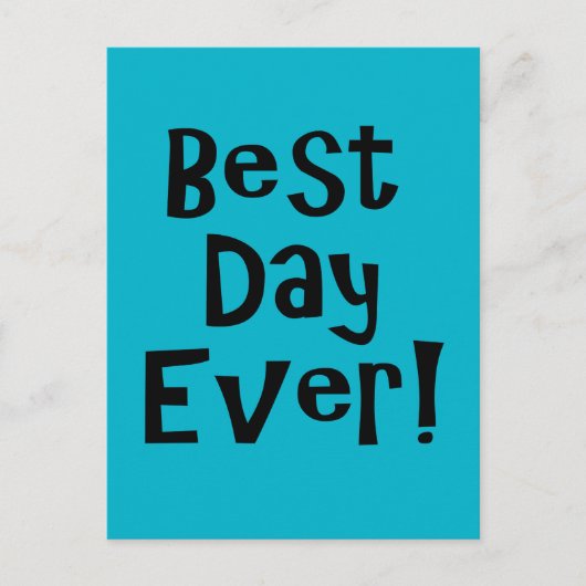 Beste dag ooit! briefkaart (Voorkant)