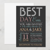 BESTE DAG OOIT BRODENDE Uitnodiging - COLORFUL Edi (Voorkant / Achterkant)