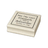 Beste. Dag. Ooit! Bruid Bruidegom Namen Typografie Rubberstempel (Stempel)