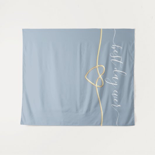 Beste dag ooit bruiloft achtergrond wandkleed (Voorkant (horizontaal))