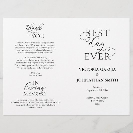 Beste dag ooit, bruiloft-ceremonie uitvoerbaar (Voorkant)