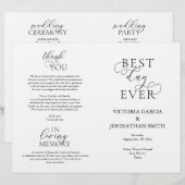 Beste dag ooit, bruiloft-ceremonie uitvoerbaar (Voorkant / Achterkant)