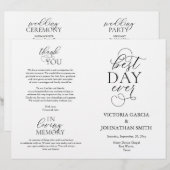 Beste dag ooit, bruiloft-ceremonie uitvoerbaar (Voorkant / Achterkant)