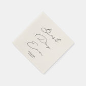 Beste dag ooit bruiloft receptie cocktail servet (Hoek)