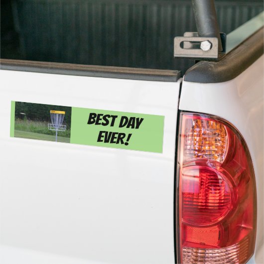 Beste dag ooit Bumpersticker (Op Truck)