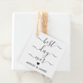 Beste dag ooit cadeau Labels, bruiloft cadeau Labe Bedankjes Labels (In situ)