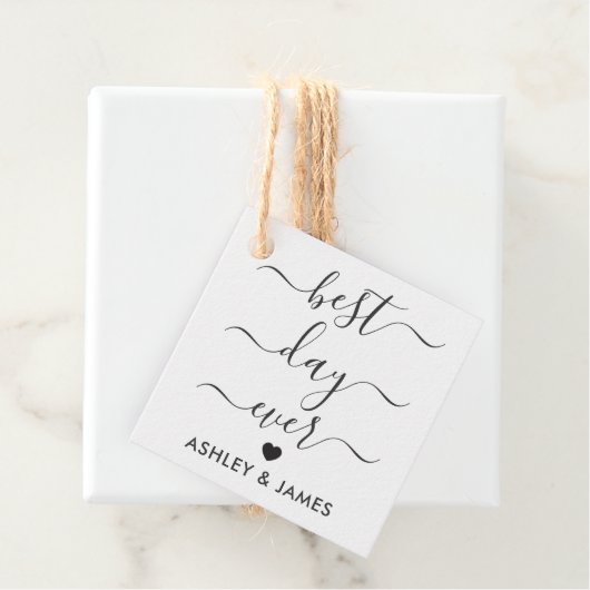 Beste dag ooit cadeau Labels, bruiloft cadeau Labe Bedankjes Labels (In situ)
