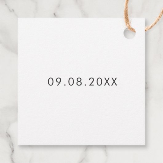 Beste dag ooit cadeau Labels, bruiloft cadeau Labe Bedankjes Labels (Achterkant)