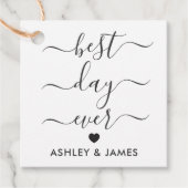 Beste dag ooit cadeau Labels, bruiloft cadeau Labe Bedankjes Labels (Voorkant)