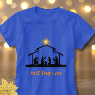 Beste dag ooit Christelijke Kerstmis Geboorte Jesu T-shirt