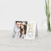 Beste dag ooit EDITABLE KLEUR Hartelijk dank Bedankkaart (Voorkant)