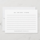 Beste dag ooit EDITABLE KLOR Dank u wel Kaart Notitiekaartje (Achterkant)