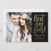 Beste dag ooit EDITABLE KLOR Dank u wel Kaart Notitiekaartje (Voorkant)