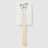 Beste dag ooit Eenvoudig programma voor kabelweduw Handwaaier (Voorkant)