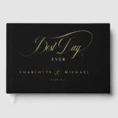 BESTE DAG OOIT! Elegant, bruiloft Gastenboek (Voorkant)